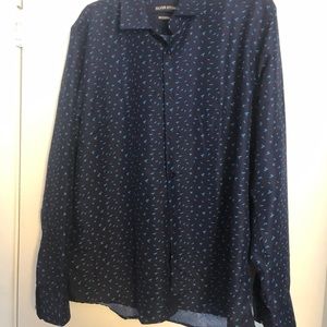 Navy Blue Button Down Shirt NWOT